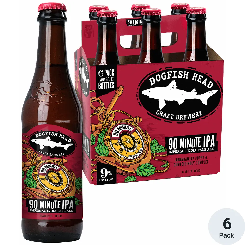 Dogfish Head 90 Minute Imperial IPA Beer 6pk-12oz Btls