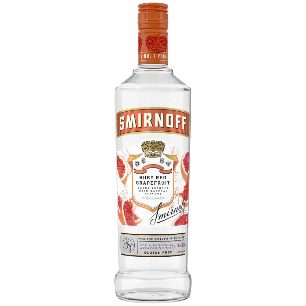 Smirnoff Ruby Red Grapefruit Vodka 750ml