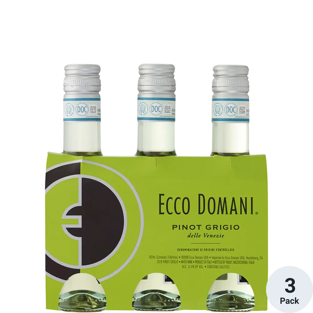 Ecco Domani Pinot Grigio 3-187ml Btls