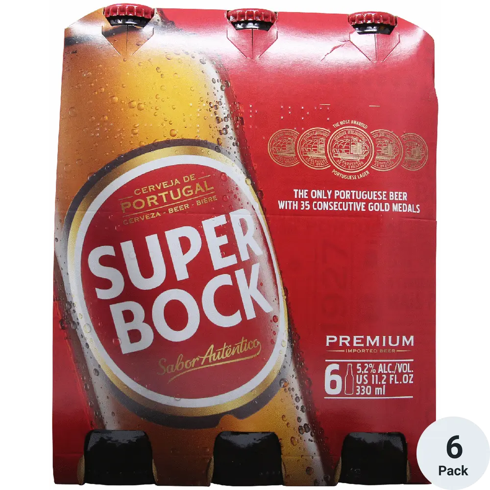 Super Bock Lager 6pk-11oz Btls