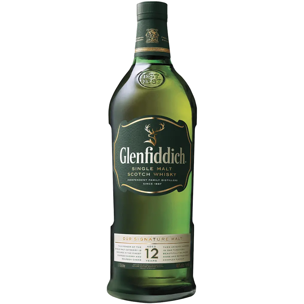 Glenfiddich 12 Year Old Single Malt Scotch Whisky 1.75L
