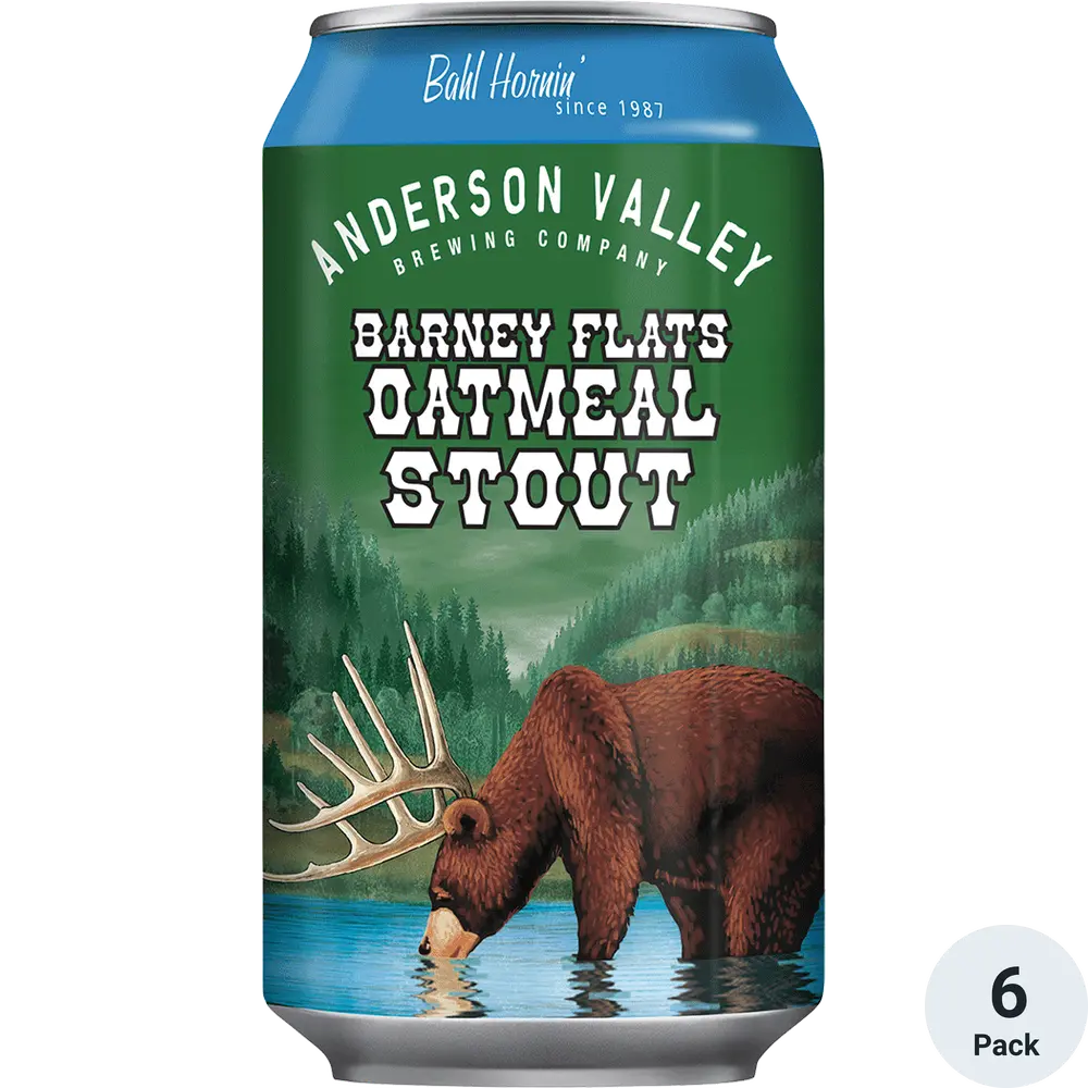 Anderson Valley Barney Flats Oatmeal Stout 6pk-12oz Cans