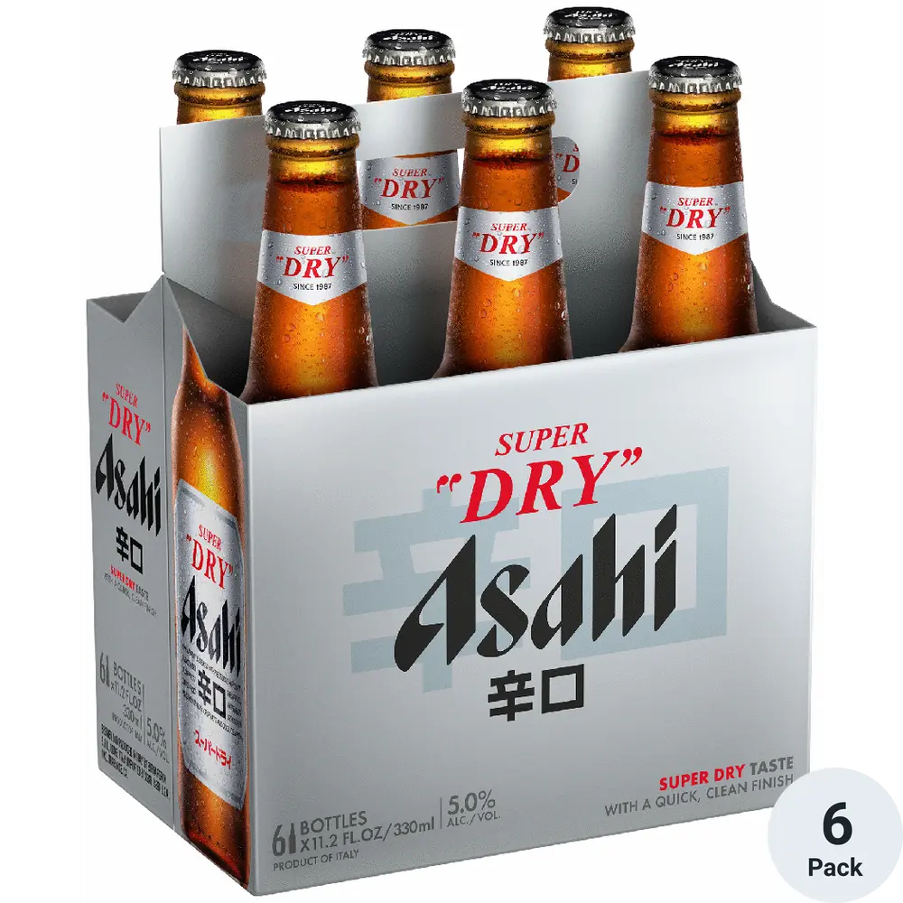Asahi Super Dry 6pk-11oz Btls