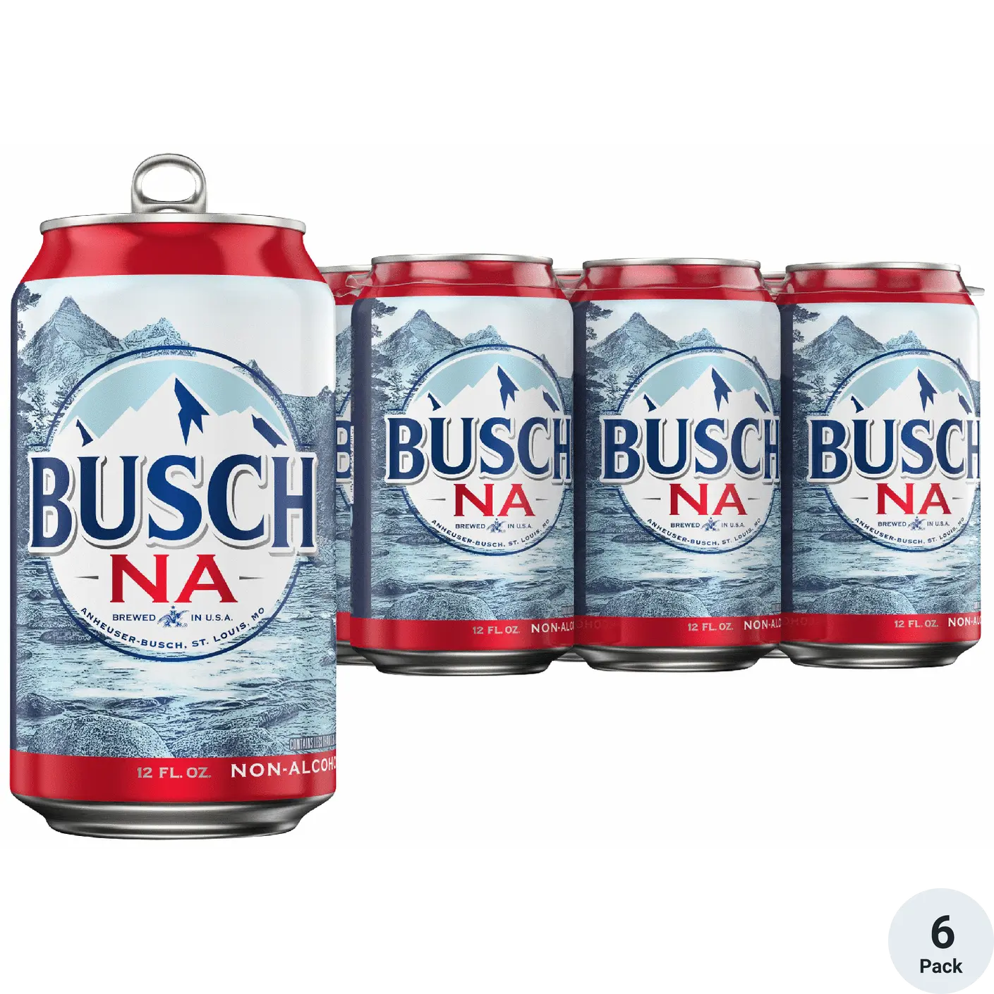 Busch Non-Alcoholic Beer 6pk-12oz Cans