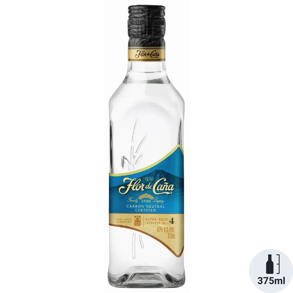 Flor de Cana 4 Year Rum Extra Seco 375ml