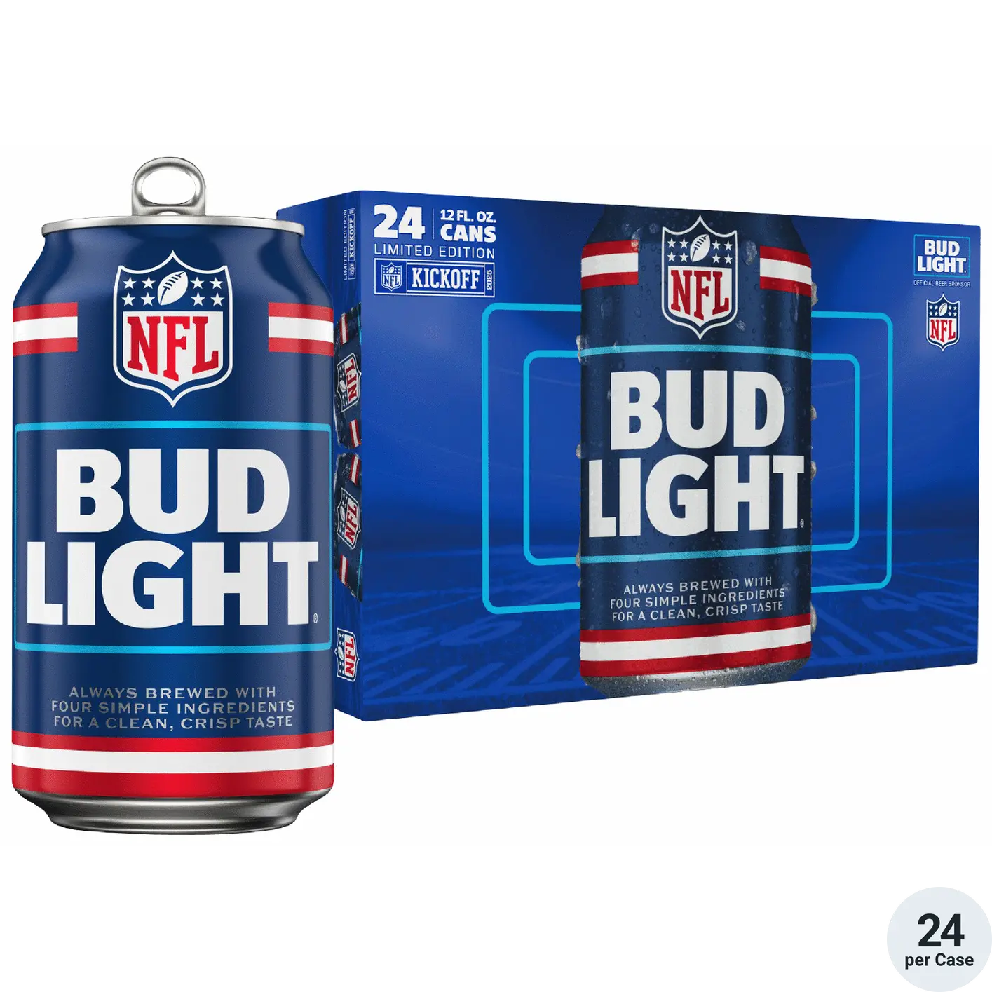 Bud Light American Lager Beer 24-12oz Cans
