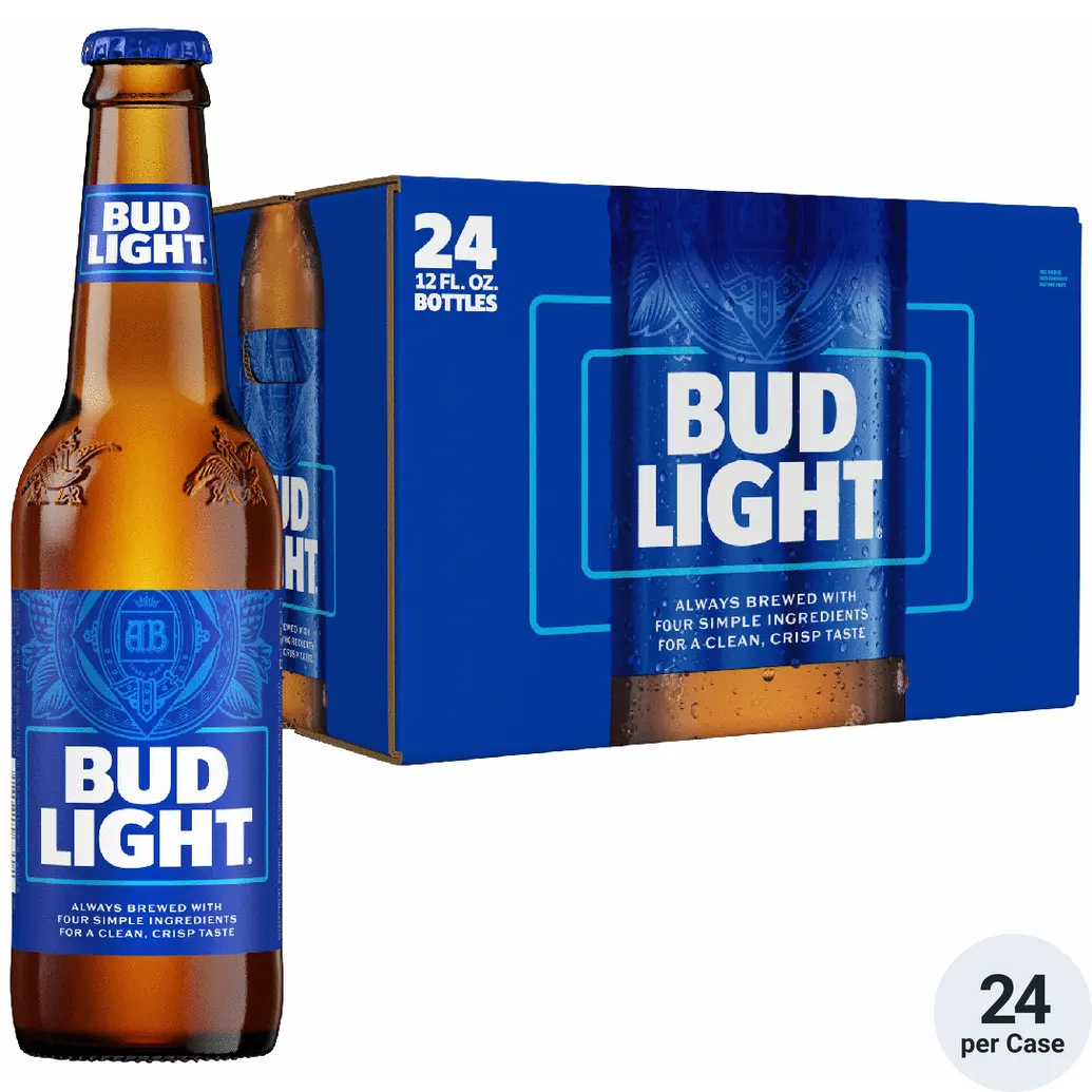 Bud Light American Lager Beer 24-12oz Btls