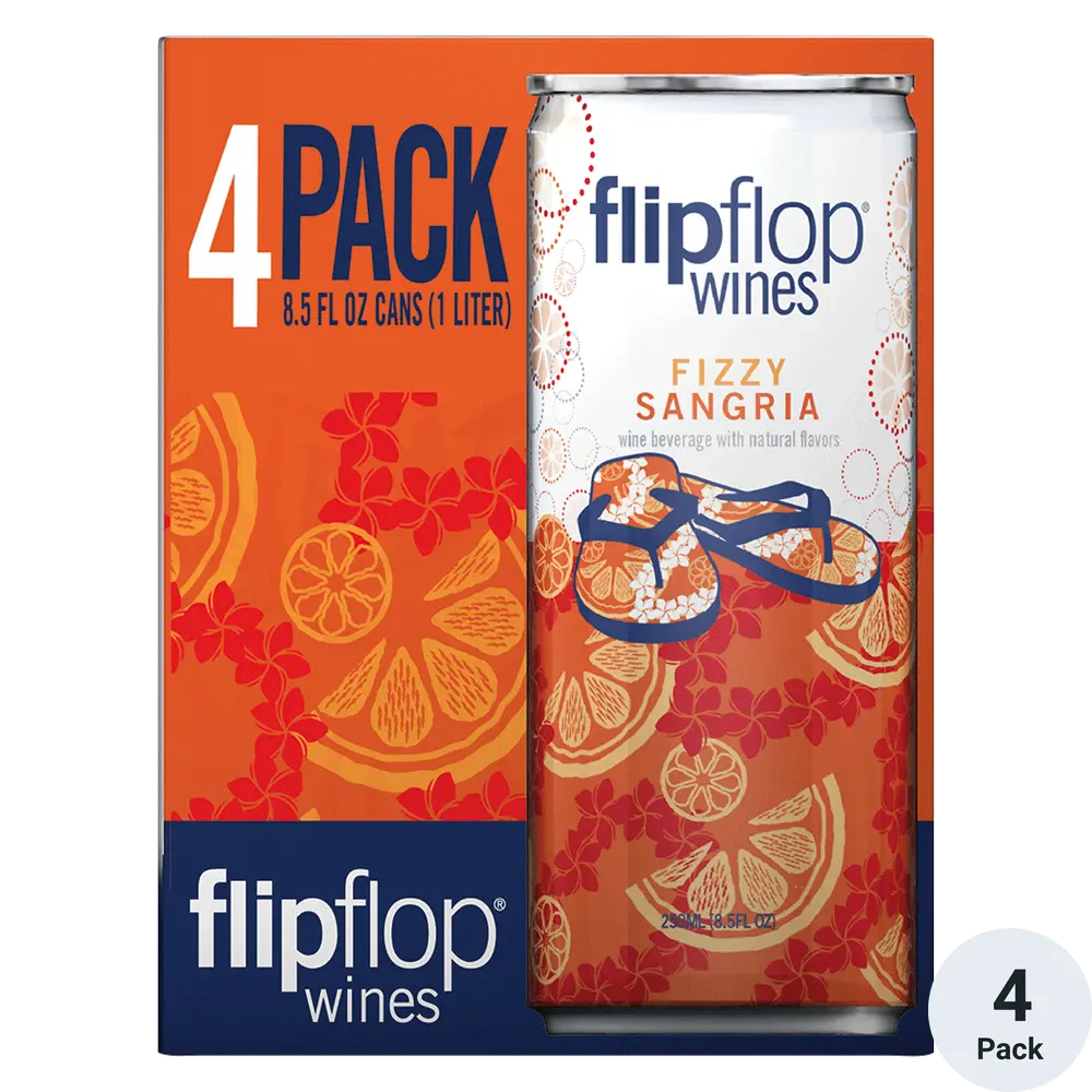 Flip Flop Fizzy Sangria 4pk-250ml
