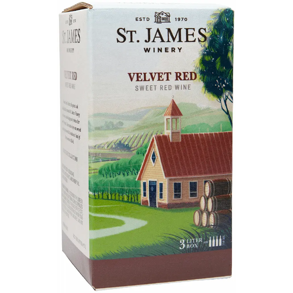 St James Red Velvet 3L Box