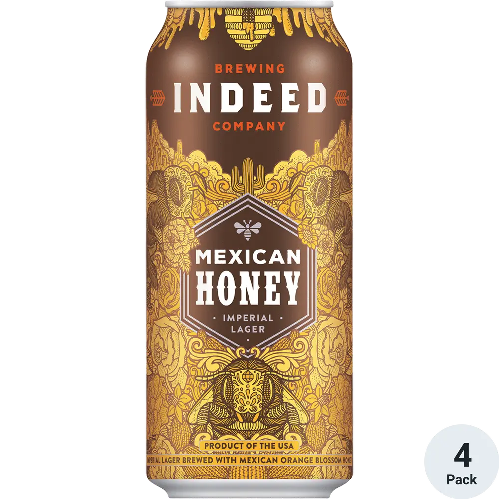 Indeed Mexican Honey Imperial Lager 4pk-16oz Cans
