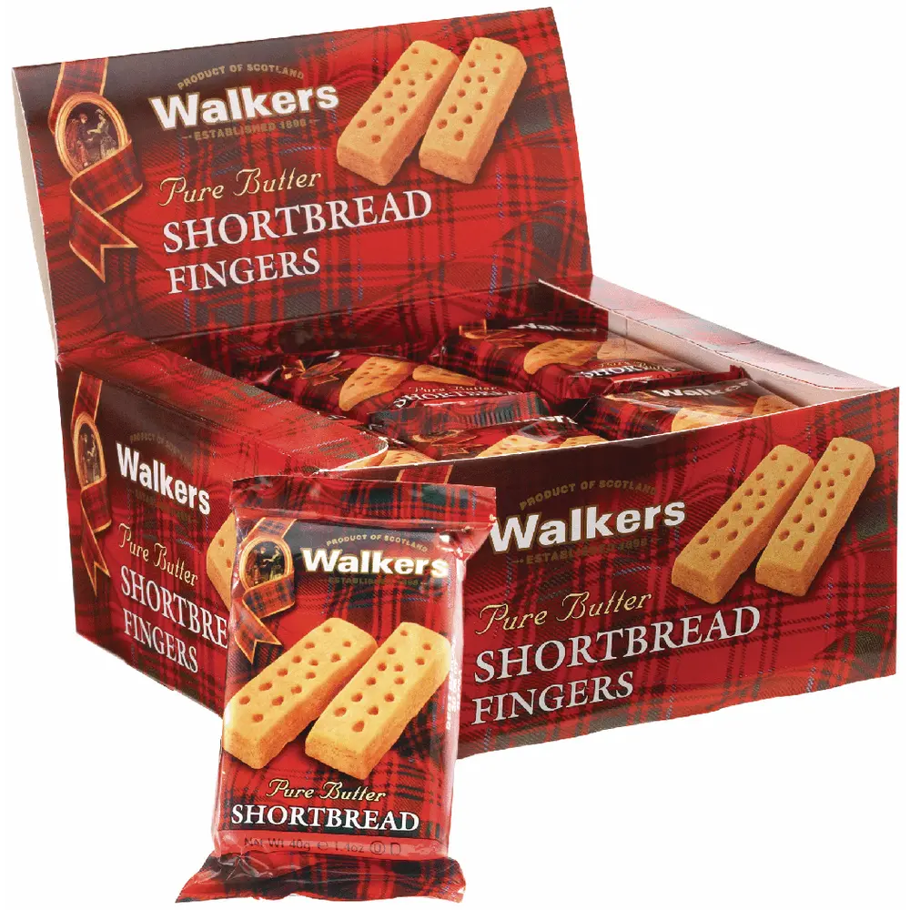 Walkers 2pk Shortbread Finger Cookies 1.4oz