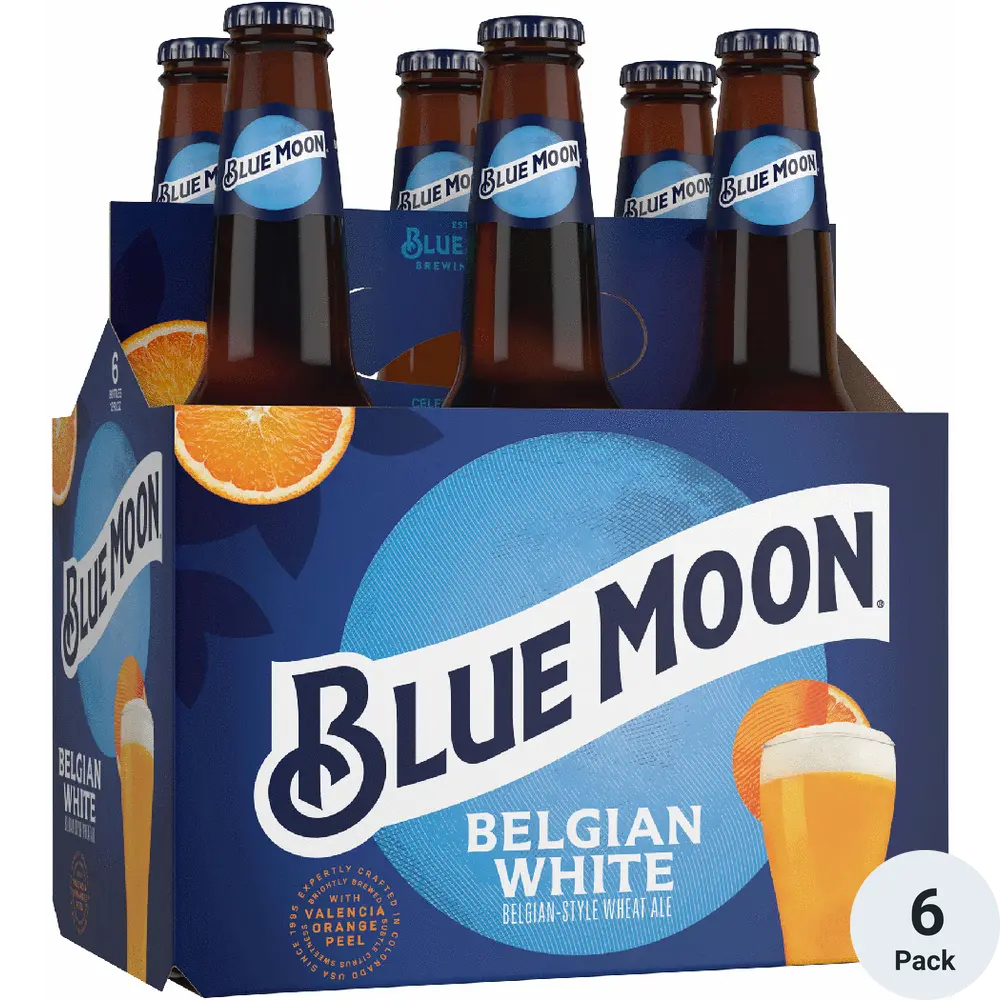 Blue Moon Belgian White Belgian-Style Wheat Ale 6pk-12oz Btls