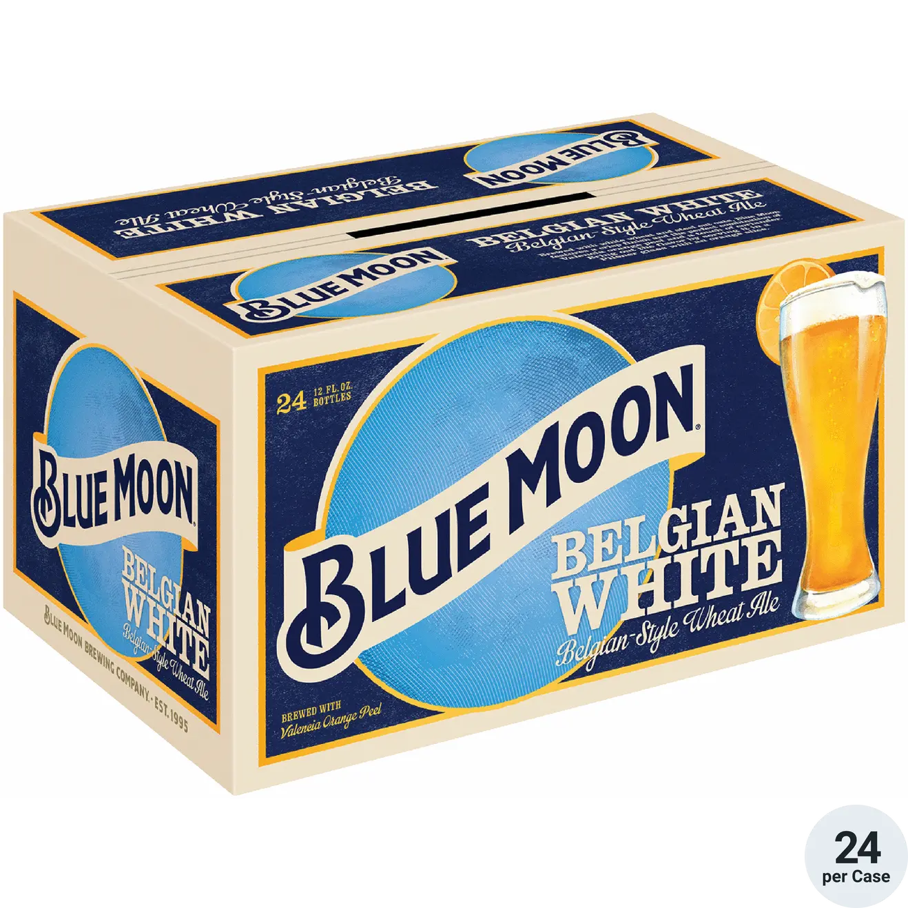 Blue Moon Belgian White Belgian-Style Wheat Ale 24-12oz Btls