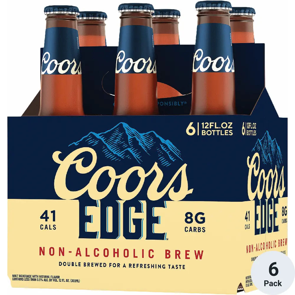 Coors Edge Non-Alcoholic 6pk-12oz Btls