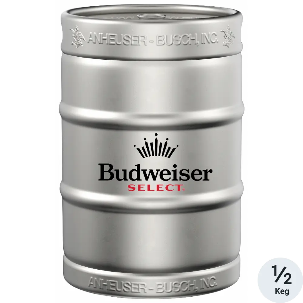 Budweiser Select American Light Beer 1/2 Keg