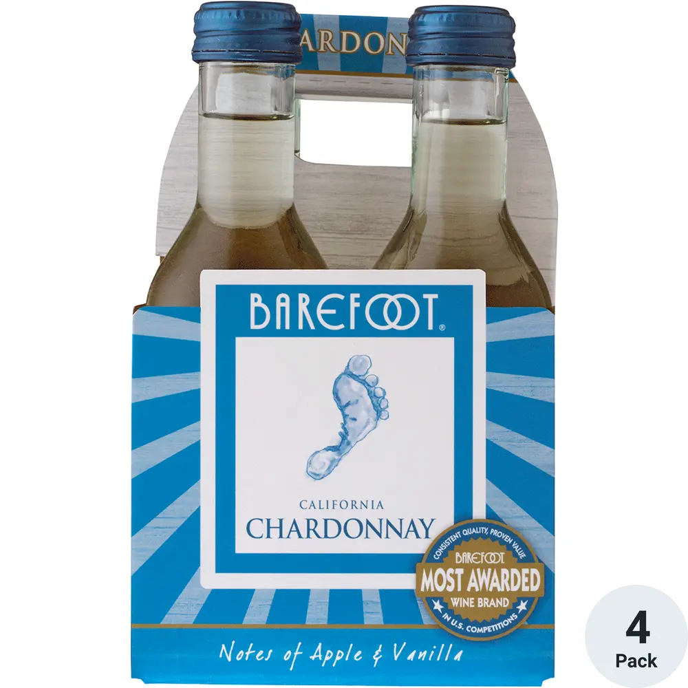 Barefoot Cellars Chardonnay 4-187ml Btls